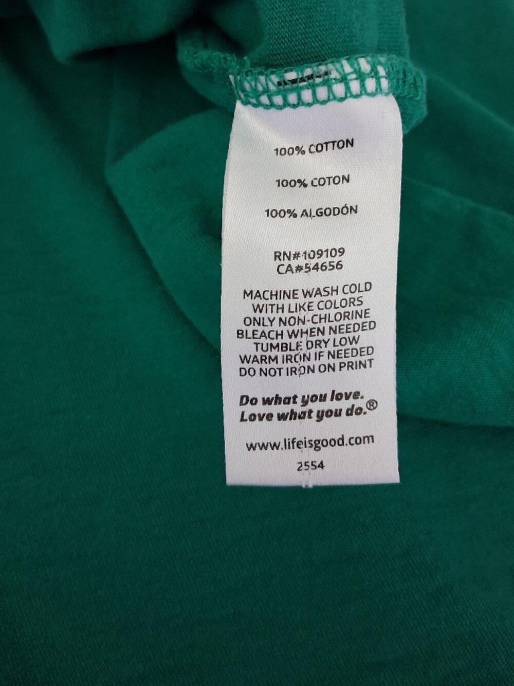 Life is Good Smooth Tee Short Sleeve Fish-Themed Green Tee Women's Size XL - Picture 10 of 11